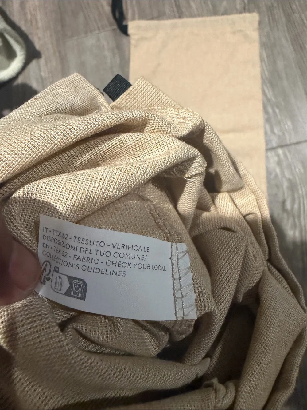 Gucci Beige Drawstring Dust Bags (Pair)
